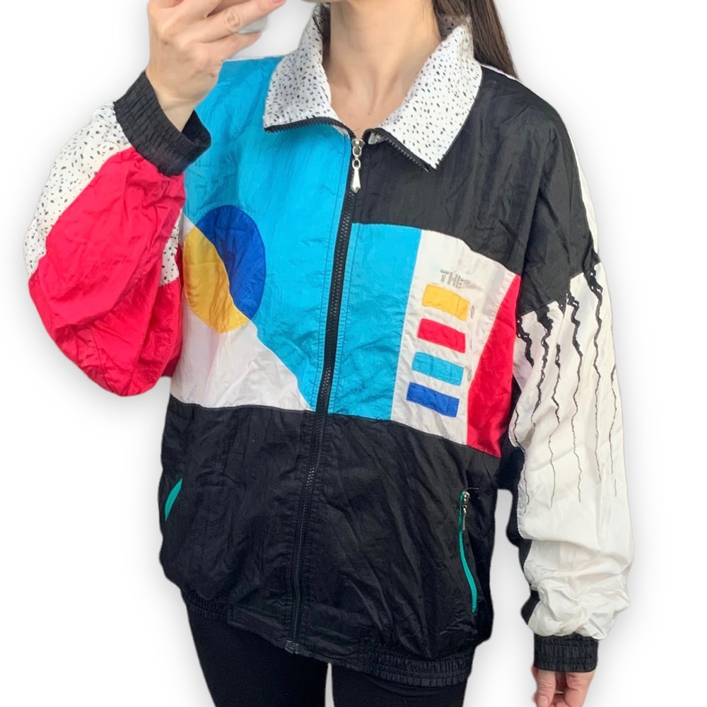 Vintage Windbreaker Ski Jacket 90s Retro Body Co Workout Jacket